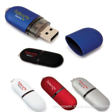 Plastic Oval USB Flash Memory